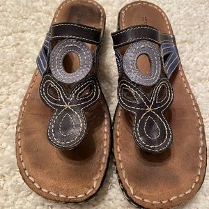 Naturalizer Artesian Style Sandals in blue tones